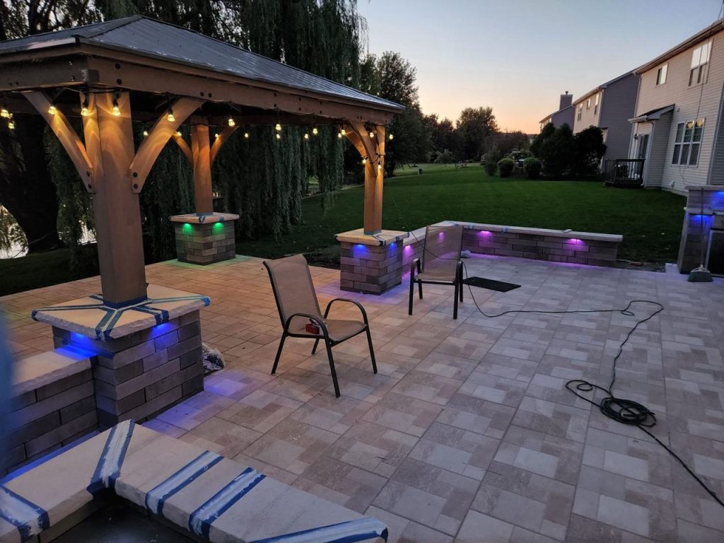 Paver Patio Pergola Lighting