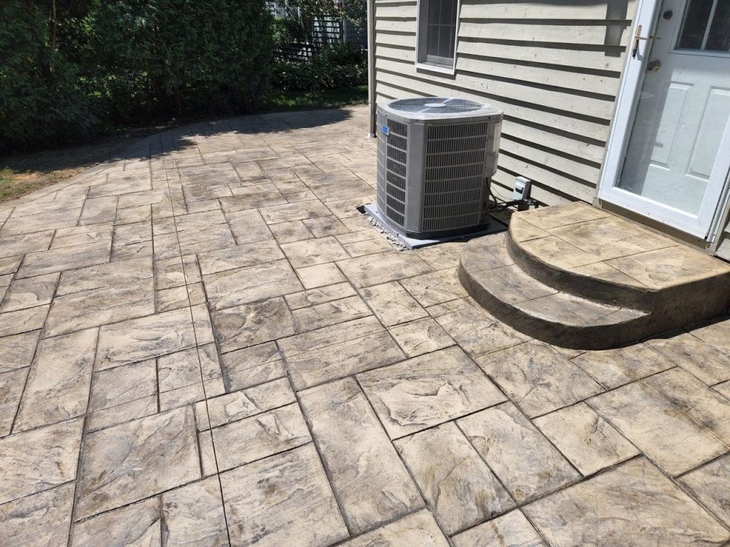 Stamped Concrete Patio Steps