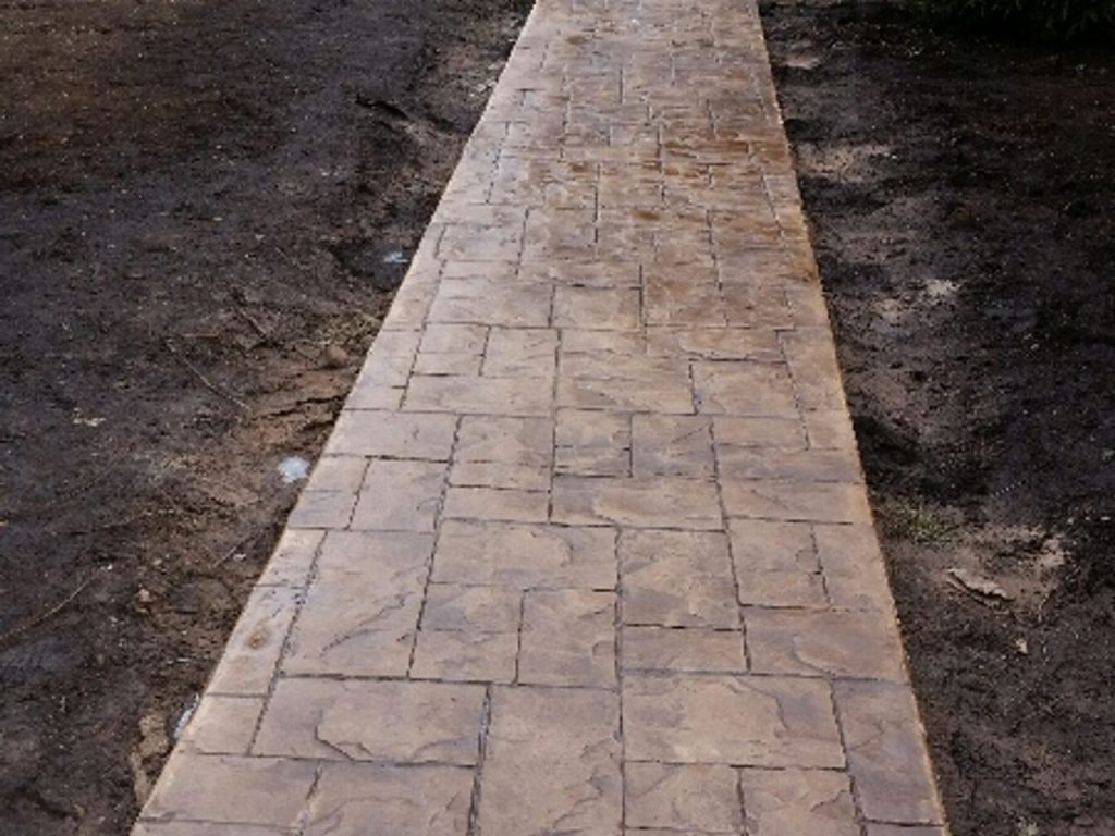Stamped Concrete Walkway